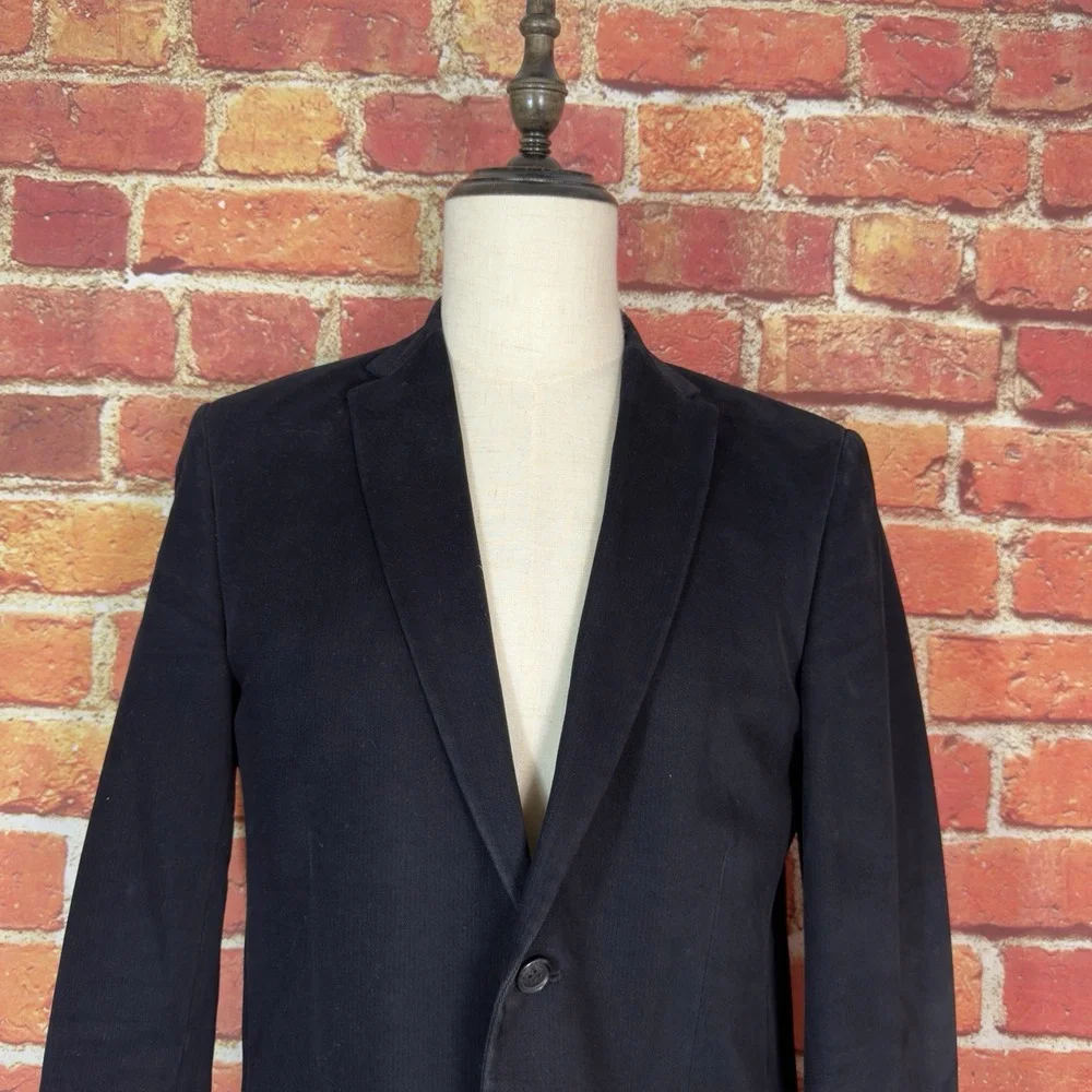 Calvin‎ Klein Blazer Sport Coat Black 2 Button Single Breasted Men's 42R